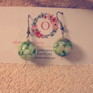 "K-32"Artist Glass Earring